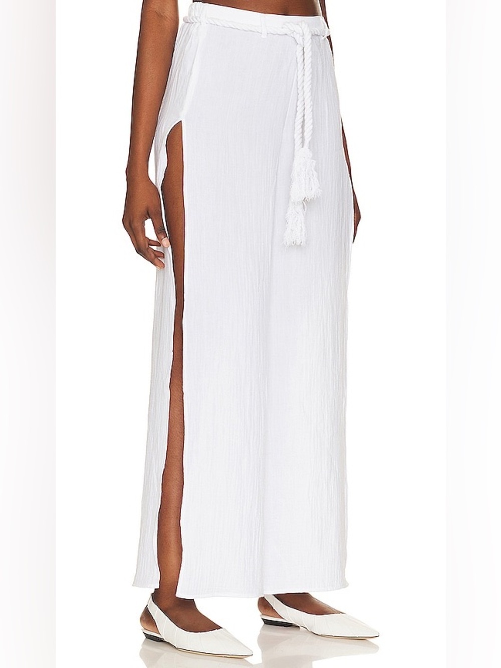 🪞🕊️Camila Coelho White Drawstring Linen Pants Size XXS- never worn!🕊️🪞